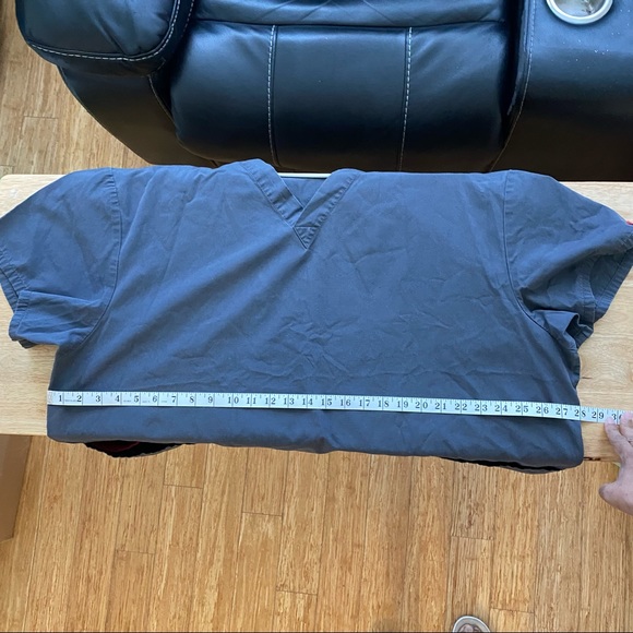 Dickies Women's Scrub Top Solid V-Neck 3XL, Pewter - Picture 4 of 8